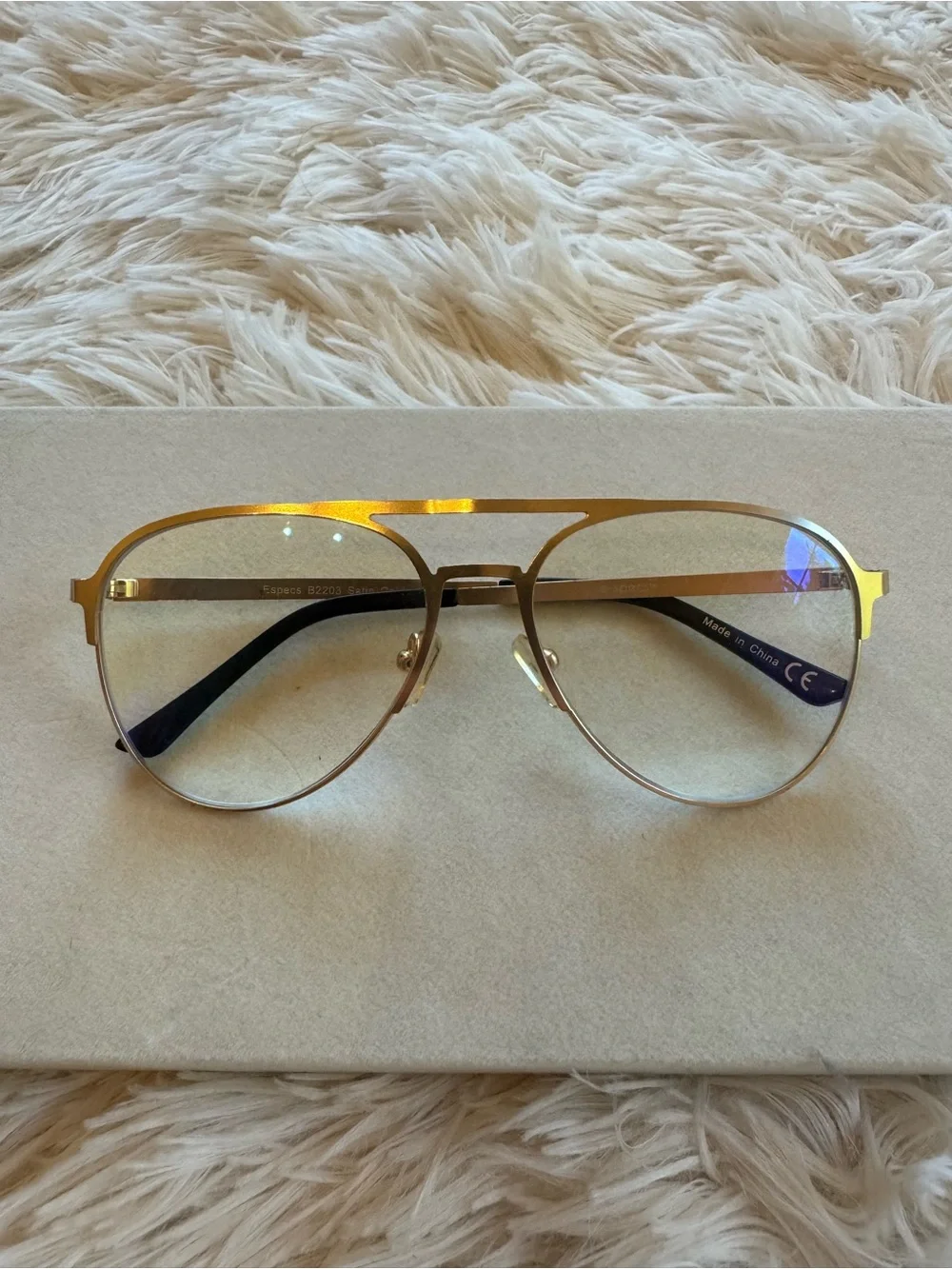 Gold Aviator Women’s Reader Glasses 1.50